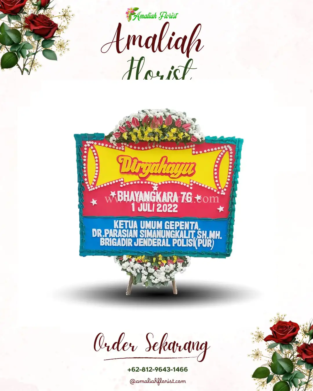 Papan Bunga HUT Ulang Tahun Sampang